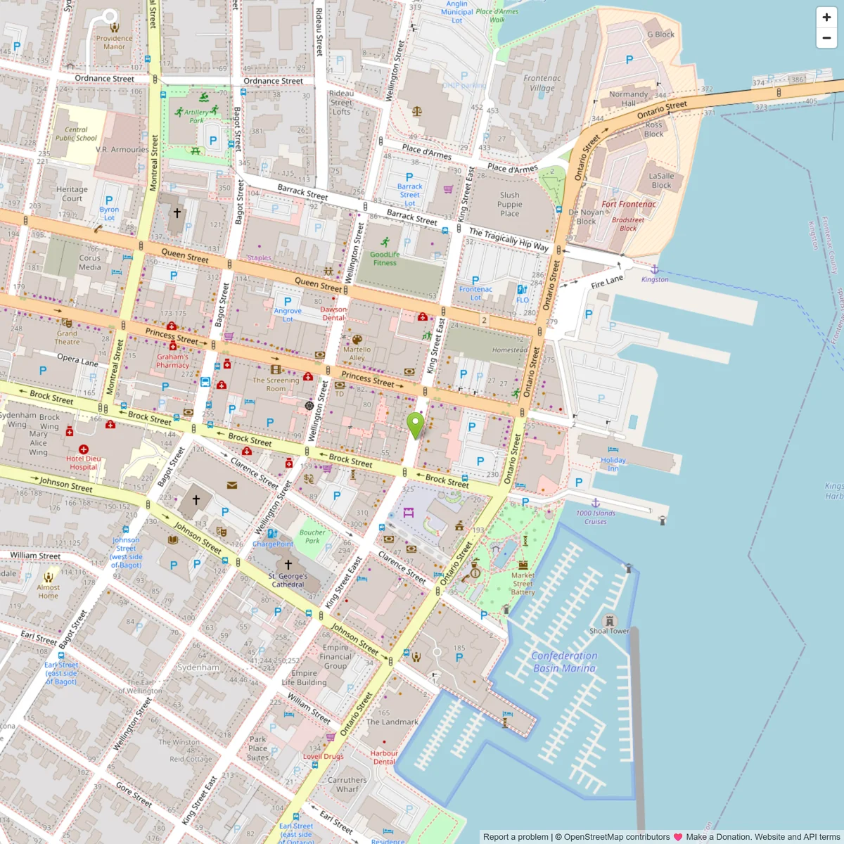 Map showing Cardinal Painting location